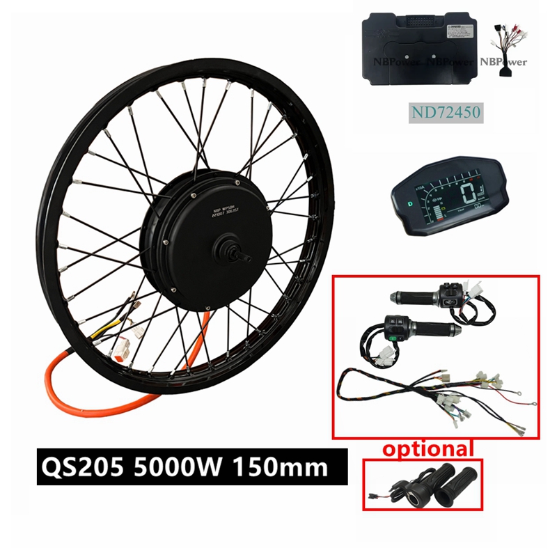 72V 5000W Hub Motor Kit - Kit Vélo Électrique NBpower/QS205 V3 72v